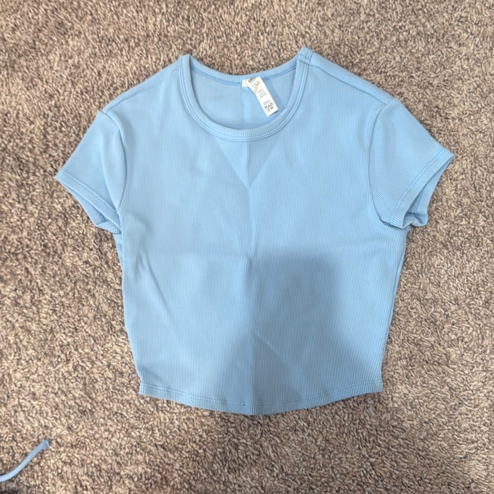 Alo ribbed cropped tee